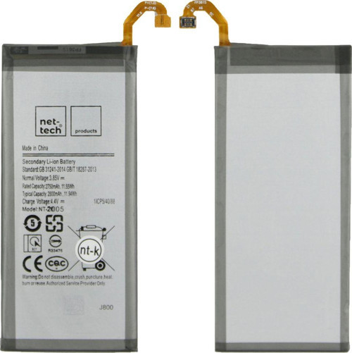 Teknonet Samsung Galaxy J800 J8 Uyumlu 2800 Mah Batarya