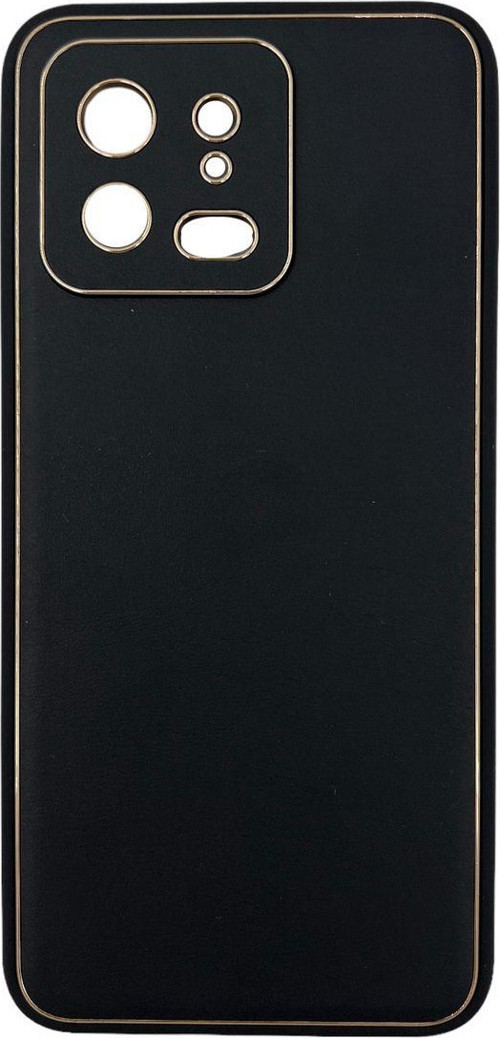 Xiaomi Mi 13 Uyumlu Coco Leather Seri Arka Koruma Kılıf - Siyah