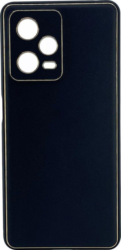 Xiaomi Redmi Note 12 Uyumlu Coco Leather Seri Arka Koruma Kılıf - Siyah