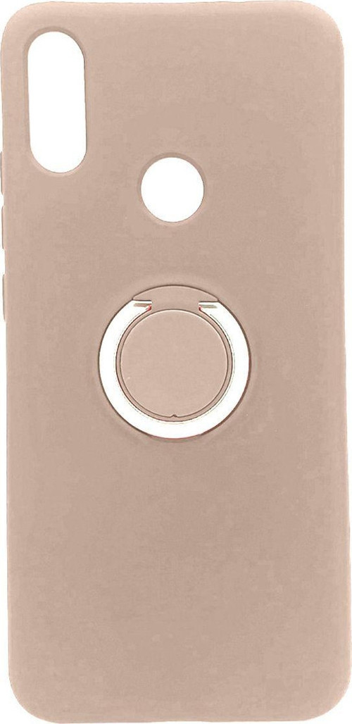 Xiaomi Redmi Note 7 Pro Uyumlu Nano Ring Arka Koruma Kılıf - Pembe