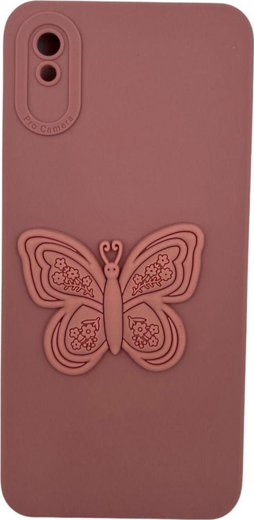 Xiaomi Redmi 9A Uyumlu Maskot Seri Arka Koruma Kılıf - Pembe