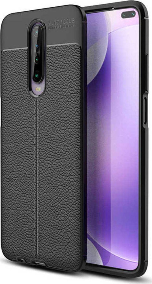 Xiaomi Redmi K30 Uyumlu Dikişli Seri Arka Koruma Kılıf - Siyah
