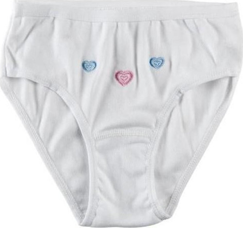 Kız Çocuk Külot Slip 0821- 6 Adet
