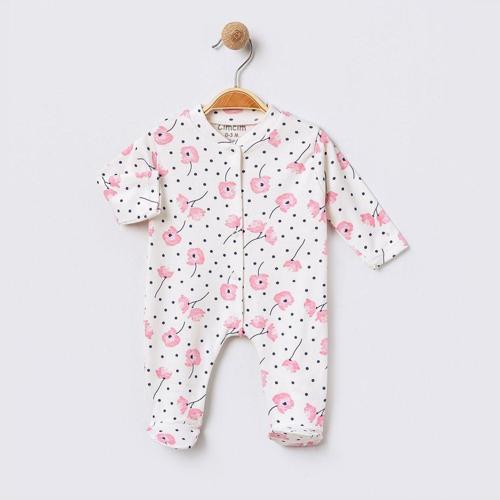 Gelincik Bebek Tulum Pembe 3-6 Ay