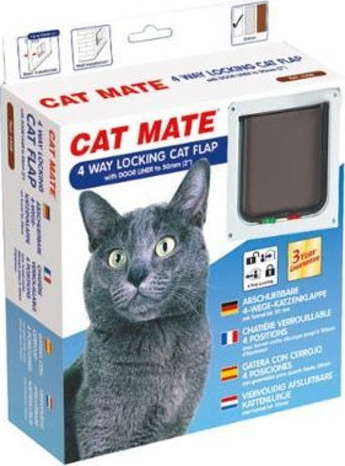 Cat Mate 4 Yoluu Kedi Kapısı 5cm x 20 cm Beyaz