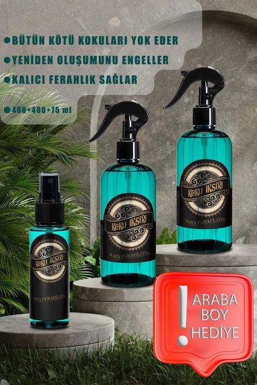 Bütün Kötü Kokulara Son Ferahlatıcı Oda Kokusu Kötü Koku Giderici Oda Parfümü 3 Lü Set