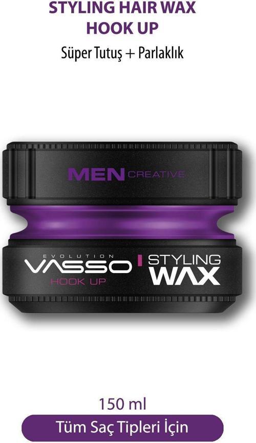 24 Saat Dalgalı Ve Kıvırcık Saçlar Için Süper Tutuş Ve Parlaklık Kazandıran Wax - Hook-Up Pro 150 Ml