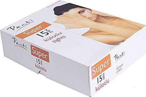 6 ADET PENTİ SÜPER KÜLOTLU ÇORAP 15 DEN MAT İNCE