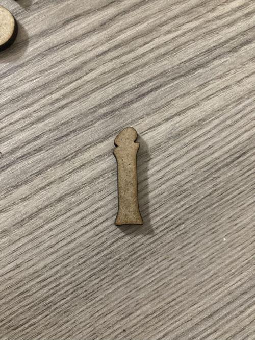 20 Adet 3 Cm Ham Ahşap İ Harfi Ham Renk İ