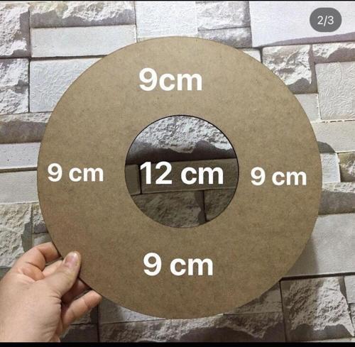 5 Adet 30 Cm Kapı Süsü Ortası 12 Cm Delik Ham Ahşap Kapı Süsü Aparatı