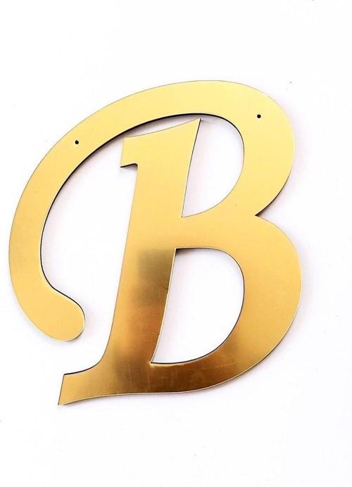 Aynalı Gold Pleksi B Harfi