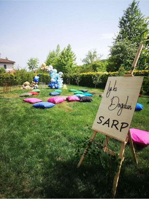 Kişiye Özel Iyi Ki Doğdun Ahşap Mdf Karşılama Panosu