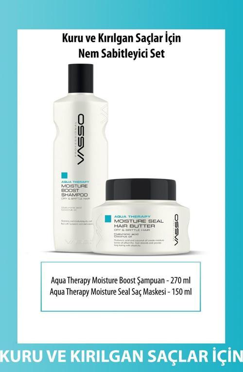 Kuru Ve Kırılgan Saçlar Için Hindistan Cevizi Yağlı Nem Bakımı Seti Şampuan-Maske (270-150 Ml)