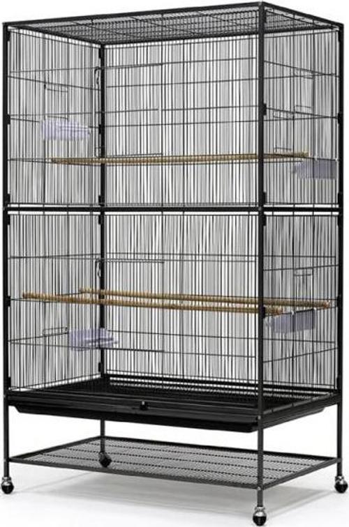 Ayaklı Kafes 90x58,4x152,4 Cm Siyah