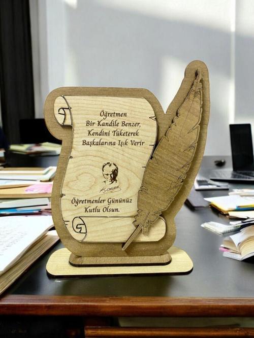 Ahşap Plaket Öğretmenler Günü Hediyesi