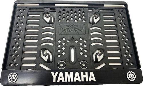 Plakalık / Plaka Çerçevesi Plastik Yamaha Beyaz Çıtçıt (15x24 Cm)