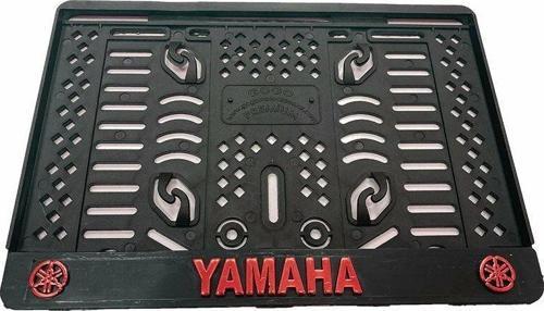 Plakalık / Plaka Çerçevesi Plastik Yamaha Kırmızı Çıtçıt (15x24 Cm)