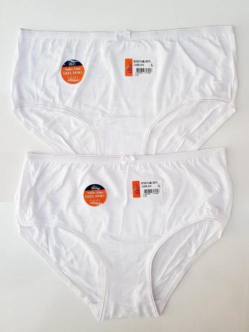 Kadın Likralı Flamlı Bato Külot 413 - 12 Adet