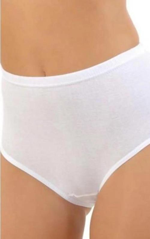 Kadın Biyeli Yüksek Bel Pamuk'lu Bato Külot 0078 - 12 Adet