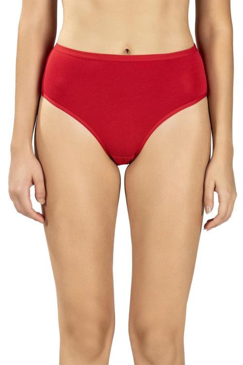 Kadın Pamuklu Likralı Yüksek Bel Külot 652- 12 Adet