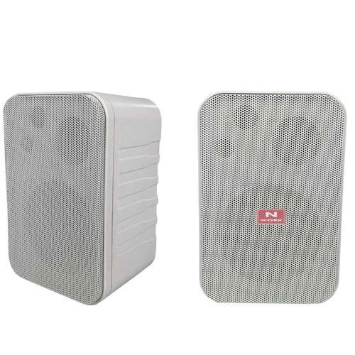 NW-4T 10 Cm Beyaz Trafolu 10 Watt Sütun Hoparlör 2 li Takım Duvar Tipi Okul Cami Konferans Salonu Hoparlörü