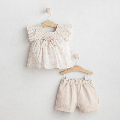Flowery 2'li Takım 5500 Bej