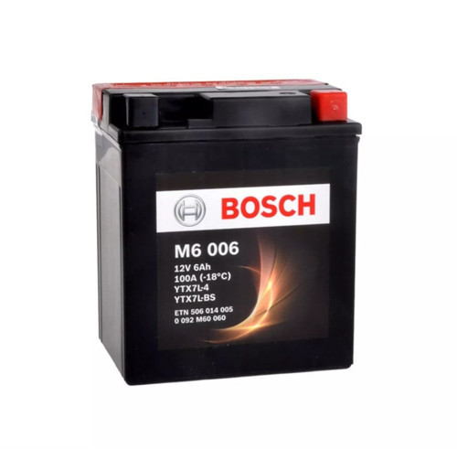 M6 YTX7L-4 YTX7L-BS 12V 6 Ah Motosiklet Aküsü