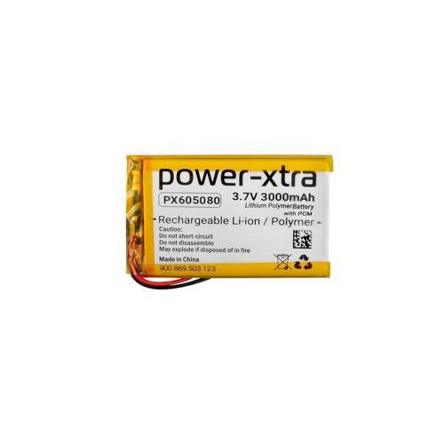 PX605080 - 3.7V 3000 mAh Li-Polymer Pil - Devreli - 2.0A
