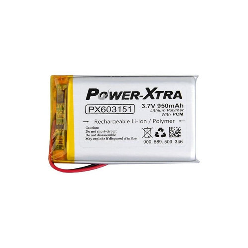 PX603151 - 3.7V 950 mAh Li-Polymer Pil - Devreli