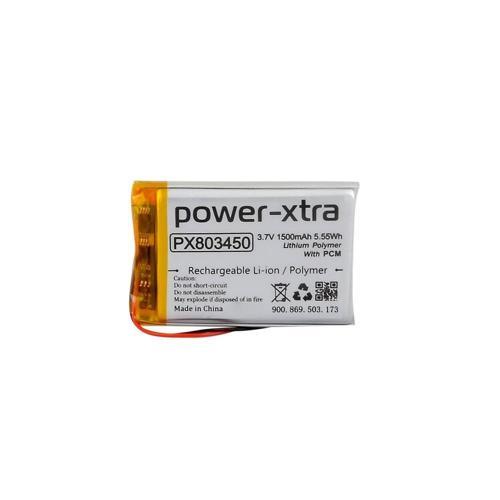 PX803450 - 3.7V 1500 mAh Li-Polymer Pil - Devreli - 2.0A