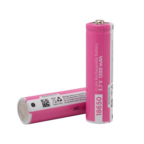PX18650-12LW - 3.7V 1200 Mah Li-ion Şarjlı Pil - Başlı - 0.5C