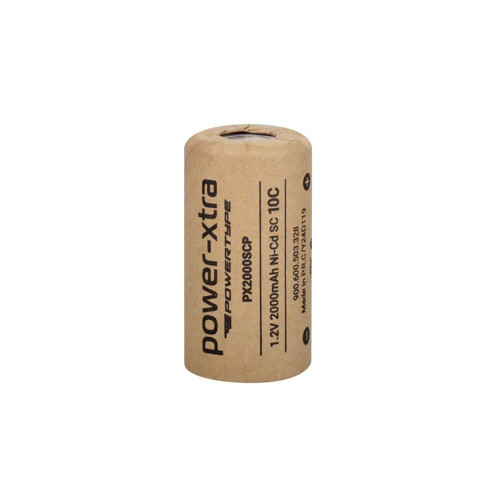 PX2000SCP - 1.2V 2000 Mah - SC - Ni-Cd Şarjlı Pil - 10C