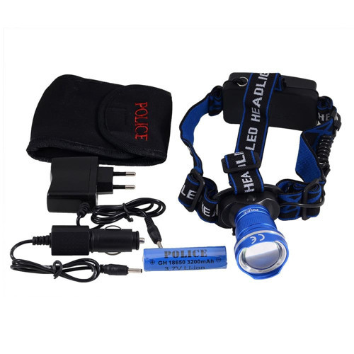 PS-1824 Cree T6 Led Zoom Şarj Edilebilir Kafa Feneri 1x18650