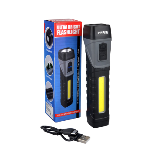 PS-343 Power Cob Ledli Şarjlı El Feneri