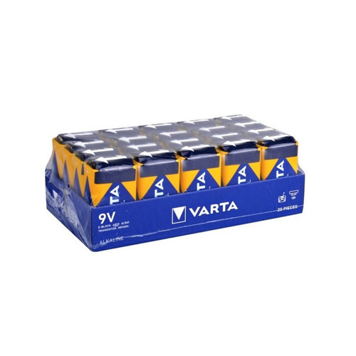 4022 Endüstriyel Alkalin 9V Pil 20li