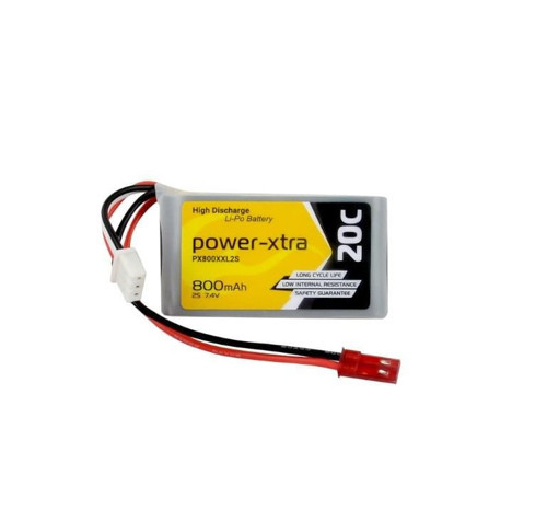 PX800XXL2S -2S1P- 7.4V 800 mAh Li-Polymer Pil -20C