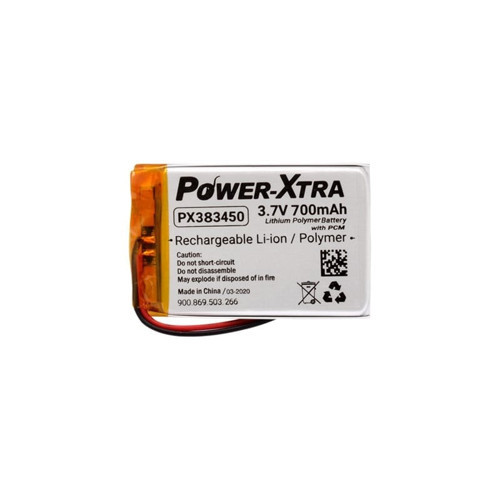 PX383450 - 3.7V 700 mAh Li-Polymer Pil - Devreli