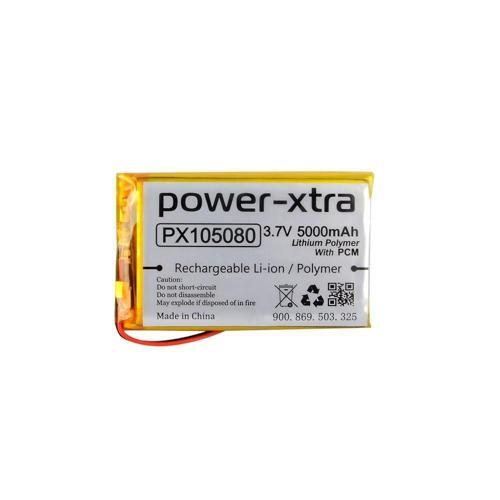 PX105080 - 3.7V 5000 mAh Li-Polymer Pil - Devreli-3.0A