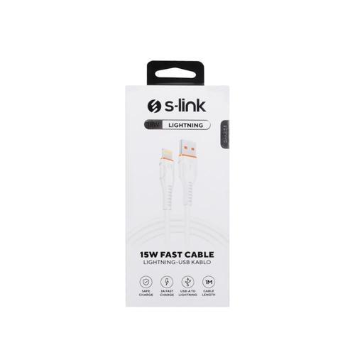 S-link SL-X242 1M 15W 3A Lightning Hızlı Data/Sarj Kablosu