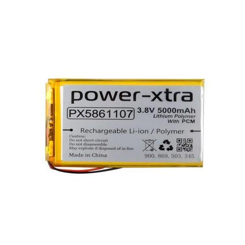 PX5861107 - 3.8V 5000 mAh Li-Polymer Pil - Devreli - 5.0A