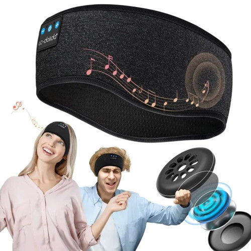 Bluetooth Kafa Bantlı Kulaklık (Uyku Maskesi) Siyah