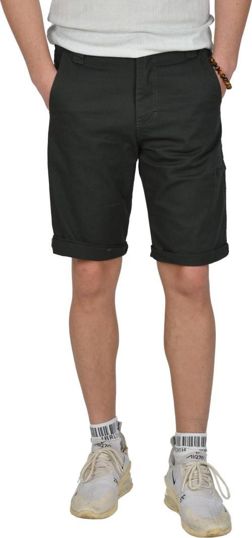 Erkek Haki Yeni Sezon Yan Cep Fermuarlı Slim Fit Kargo Şort Kapri 2301613