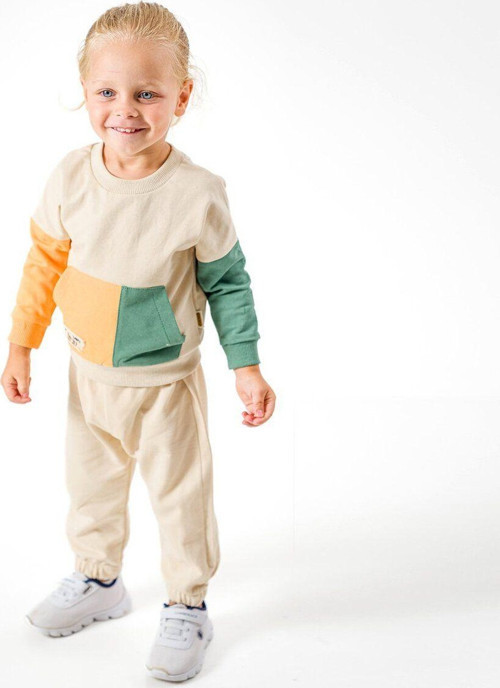Erkek Çocuk %100 Pamuklu 2İp Çok Renkli Eşofman Takımı