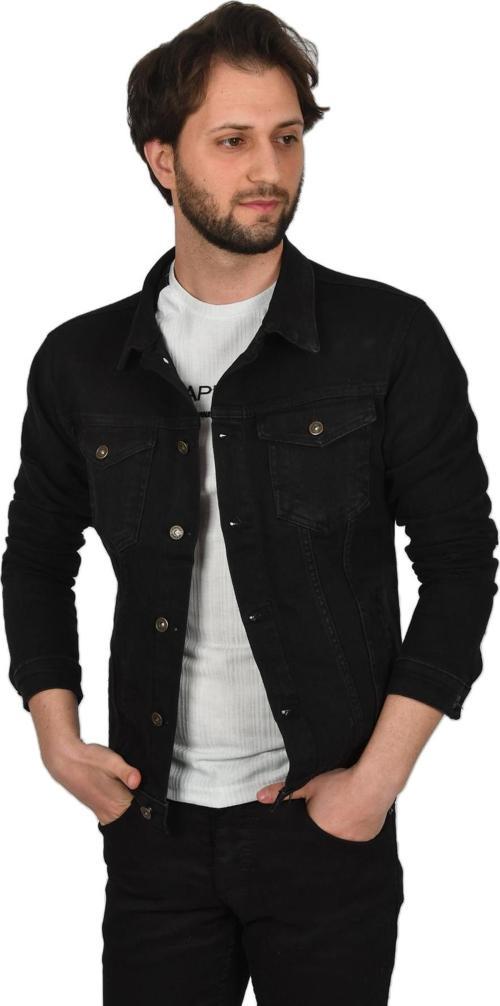 Erkek Füme Likralı Dar Kesim Kot Mont Jean Ceket 2304001
