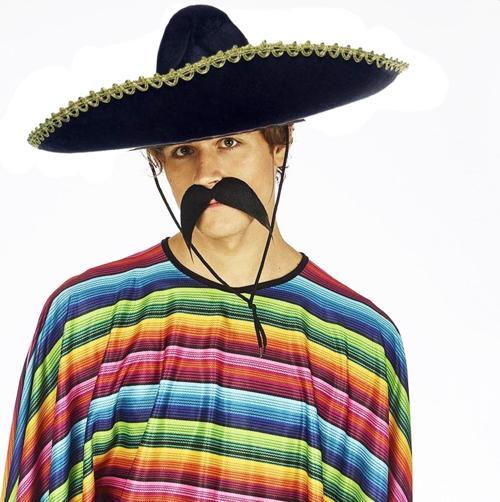 parti parti aksesuar & kostüm Sombrero Meksika Şapkası Mariachi Altın Şeritli Yetişkin Boy