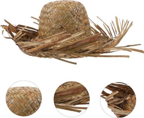 parti parti aksesuar & kostüm Tropikal Parti Naturel Hasır Hawaii Şapkası 13x36 cm