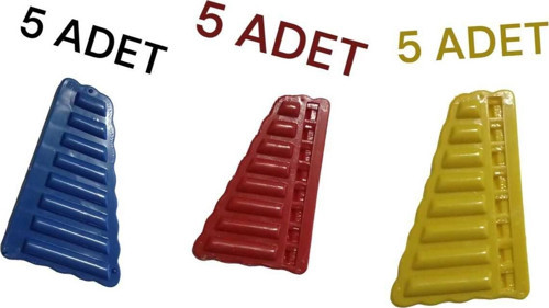 15 adet karışık plastik mızıka sarı,mavi,kırmızı