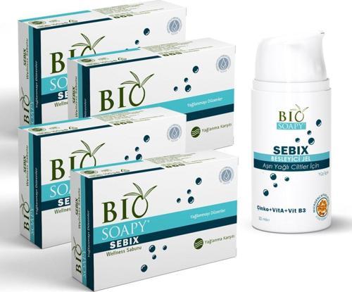Sebix Jel+Sebix Sabun Saç Sakal Pullu Deri Için Onarıcı(Seboreik Dermatit)30 Mlx1Ad/4X100Gr