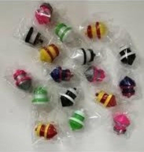 Plastik Basmalı Kendinden Dönen Topaç (24 Lü Paket)