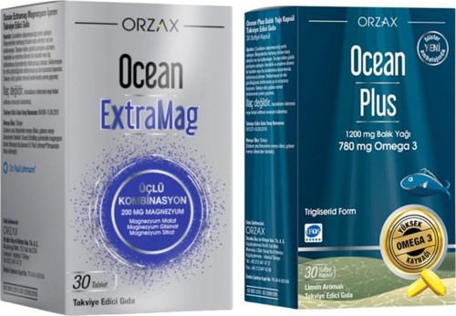 Extramag Üçlü Kombinasyon 30 Tablet + Plus Omega 3 1200 Mg 30 Kapsül